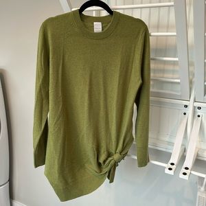 Madeleine 100% machine washable cashmere side tie tunic